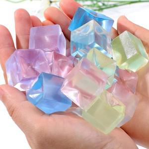 Squishy Ice Cube Fidget 장난감 불안 ADHD 스트레스 스퀴즈 공 와 성인 감압 호의 선물