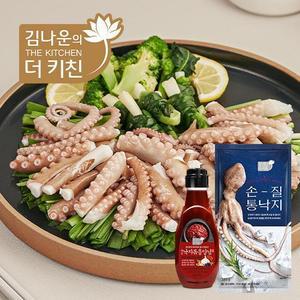 손질 통낙지(4미) 280gX5팩+매콤 낙지볶음 소스 1통