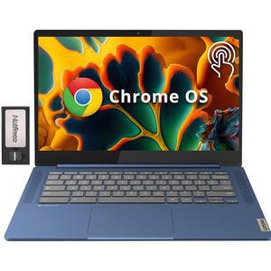Lenovo 디어패드 슬림 3 크롬북 14인치 FHD IPS 눈부심 방지 터치스크린 MediaTek Kompanio 520 4GB LPDDR4