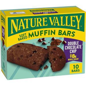 Nature Valley 소프트 베이크드 머핀 바, 더블 초콜릿 칩, 통곡물로 제작, 10개, 351.5g(12.5온스)