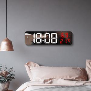 무선 대형 led 건전지 탁상 책상 알람 전자 시계 고휘도 충전식 방수 불타는 거실