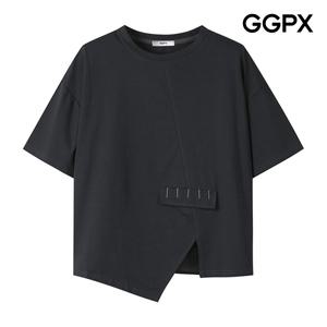[롯데백화점]지지피엑스 트임 언발 포인트 티셔츠 (GP4TS034F)