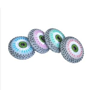 인라인발광바퀴 76MM 킥보드바퀴 76mm 황금 깜빡이 베어링 흰색 1 8개