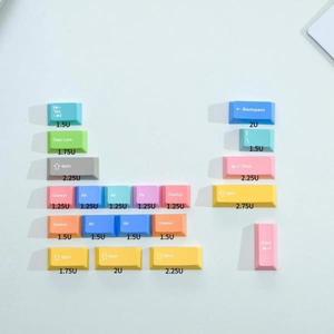 보충용 화려한 PBT 염료 서브 키캡 MX 스위치 체리 프로파일 1.5U ctrl alt 2U 시프트 아이콘 1세트