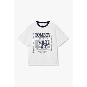 [STUDIO TOMBOY](강남점)립배색 그래픽티셔츠(91F5222998AR)
