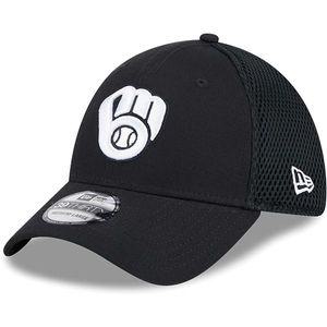 [해외] 뉴에라 모자 MLB [밀워키 브루어스] Neo 39THIRTY Flex Hat - Black/White 1161722