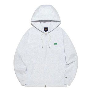 (매장정품) LEE 스몰 트위치 로고 후드 집업 라이트 그레이 LE2501HZ01LG 87415
