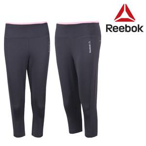 [리복] 여성 WOR PP CAPRI 기능성 7부레깅스 운동복 헬스복 매장판 - BK6500