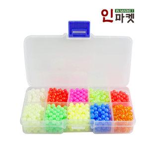 10색 구슬 비즈 DIY 공예 야광 낚시 팔찌 목걸이 구슬