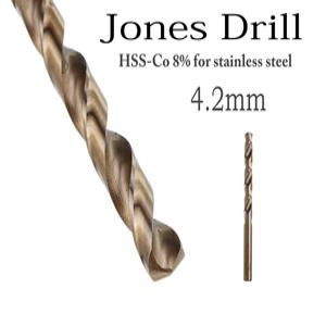 고품질 HSS-Co 8% M42 코발트 드릴비트 4.2mm 스텐리스 금속 스텐기리