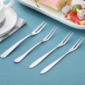 더키친 스텐 티포크 4p세트 케이크 디저트 과일포크