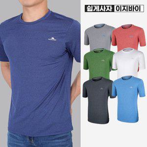 [이지바이] 드라이쿨 남성 여름 기능성 등산 헬스 운동복 반팔 라운드 쿨 티셔츠(Z22LT029M)