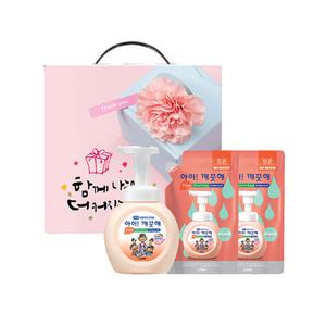 라이온 아이깨끗해 복숭아향 선물세트 /용기1+리필2