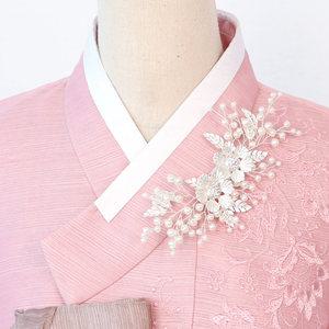 엠버B 한복 브로치 혼주 악세사리 결혼식 촬영