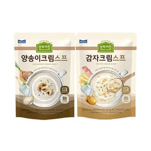 상하목장 슬로우키친 양송이+감자크림스프 150g 3개입 각1박스(총2박스)