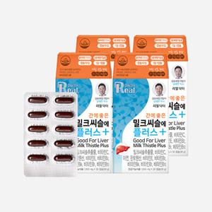 [롯데백화점]리얼닥터 [리얼닥터] 간에 좋은 밀크씨슬에 플러스 1,000mg x 30캡슐 4개 (4개월분)