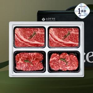 (롯데백화점)한우선물세트 구이5호 1++등급 1.6kg (등/등/채/안)