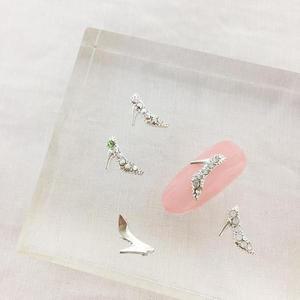 [셀러허브]p231네일파츠 하이힐 1개입 큐빅메탈쥬얼리 (S8499620)
