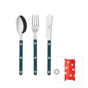 사브르 비스트로 디저트 3P 세트, 아쿠아마린, 1개 + 정품박스포장