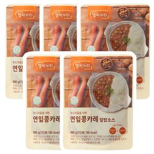 CJ 헬씨누리 연잎콩카레 덮밥소스 200g x 5개입