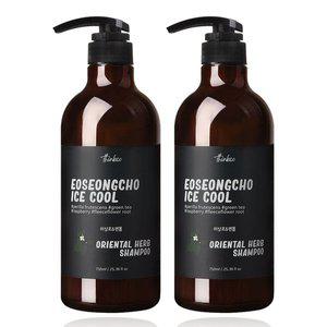 [띵코] 어성초 아이스 쿨 샴푸 750ml 2개set, 두피열 각질케어