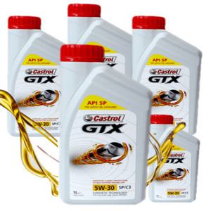 캐스트롤 GTX SP C3 5W-30 가솔린 디젤 합성 엔진오일 1Lx5개