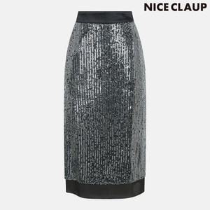 나이스클랍 스팽글 스커트 N224MWS924