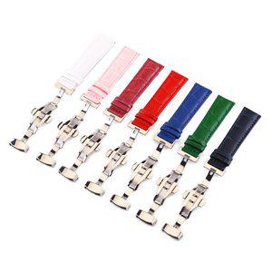 가죽 시계줄 교체 스트랩  시계 밴드 악어 패턴 12mm 13mm 14mm 15mm 16mm 17mm 18mm 19mm 20mm 21mm 22 24