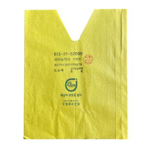 복숭아봉지 7절 200장 핀부착 과수 과일 봉지 봉투 해충예방 국내산 복숭아싸는 포장지
