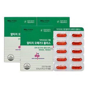 차바이오 에프엔씨 차바이오 닥터프로그램 알티지 오메가3 플러스 3박스 3개월분 초임계 rTG오메가3 식물성