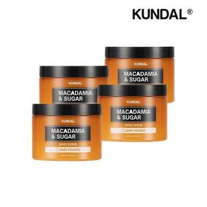 쿤달 마카다미아 앤 슈가 바디스크럽 베이비파우더 550g x4개
