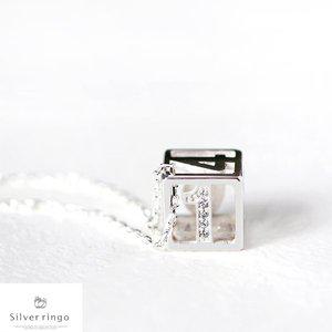 [실버링고]실버925 주사위모양목걸이 빅다이스N
