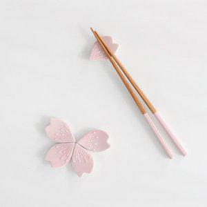 [신세계몰]다온아토 러블리 꽃잎 일본 도자기 젓가락 받침 2colors