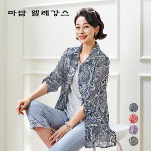 [마담엘레강스] 알리사 페이즐 쉬폰 앙상블 K231JK03+K231BL03