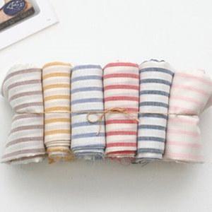 원단마트 gauze 대폭 선염 거즈 스트라이프 4종-아기용품 손수건 스카프빕 목욕타올 속싸개 블랭킷
