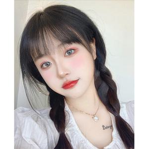 [RAB003] 100% 인모 여성가발 앞머리 가발 시스루 뱅 처피뱅 자연스러운 연출