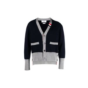 [THOM BROWNE] 23FW 삼선 스트라이프 코튼 가디건 MKC466A Y3017 415