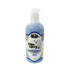 뉴벨버드 블루베리 샴푸린스 백모용 750ml 강아지목욕용품 PET