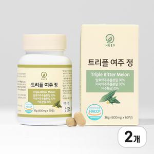 국내산 트리플 미숙 여주 주정추출물 돼지감자 60정 x 2개