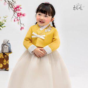 [금동이]AW151 여연노랑리본 아동한복 여아한복