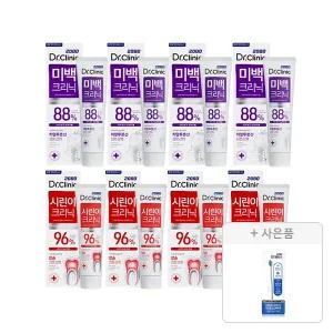 2080 닥터크리닉 시린이 치약 140g, 4개 + 미백 치약 120g, 4개 + 증정(2080 진지발리스 전동 칫솔, 1개)