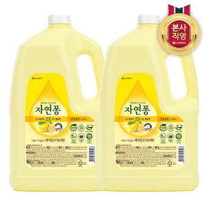 자연퐁 주방세제 베이킹소다&레몬 용기형 3.1kg x2개