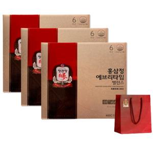 정관장 홍삼정 에브리타임 밸런스 10ml 30포 홍삼진액 선물용 쇼핑백포함 3박스