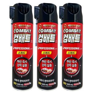 컴배트 스피드 에어졸 바퀴용 500ml X 3개