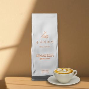 순수커피빈 싱글오리진 콜롬비아 수프리모 500g 커피원두 홀빈 L009 