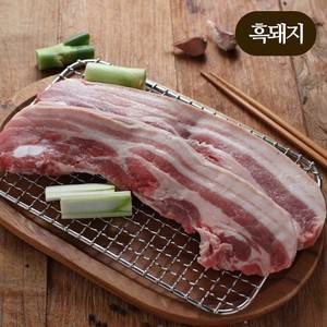 [홍도야지] 산지직송 1등 제주흑돼지 오겹살 가정용 구이  1cm 1.5cm) 500g