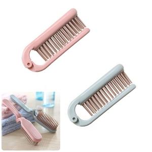 큐모아리빙 접이식 휴대용 실리콘 빗 브러쉬빗 머리빗 미니브러쉬 휴대용빗