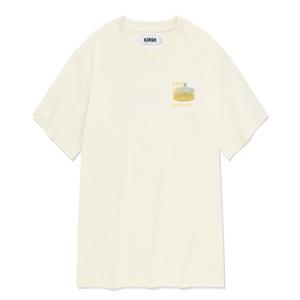 유니 유스호스텔 그래픽 티셔츠 [아이보리]