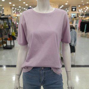 [SOUP]뒤판 스티치 라운드넥 무지 반팔 티 OA5STTC-2