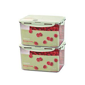 [락앤락][본사] 비스프리 퓨어 직사각 4.5L 2P (LBF827S2)